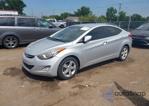 2013 Hyundai Elantra Gls from USA, damaged, VIN KMHDH4AE2DU534705
